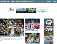 Tablet Screenshot of krepsinis.net